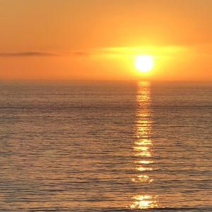 ocean, sunset, California